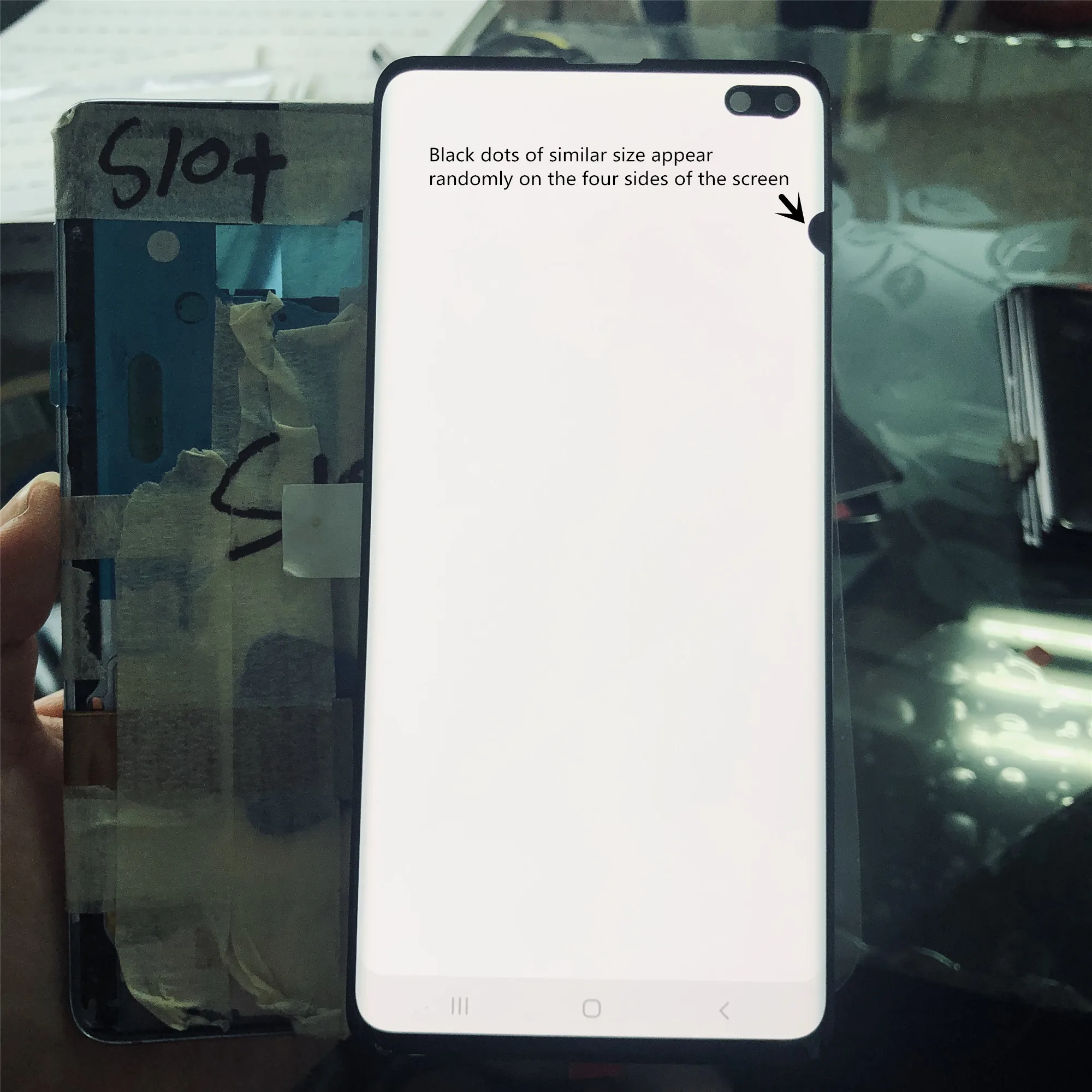 Оригинальный ЖК-дисплей S10plus для SAMSUNG Galaxy S10 PLUS SM-G9750 G975F с рамкой дисплей мертвыми