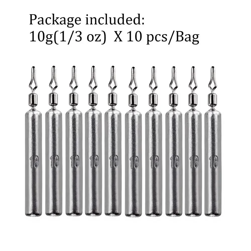 جديد 10 قطعة الصيد ثقالة 3.5 جرام 5 جرام 7 جرام 10...