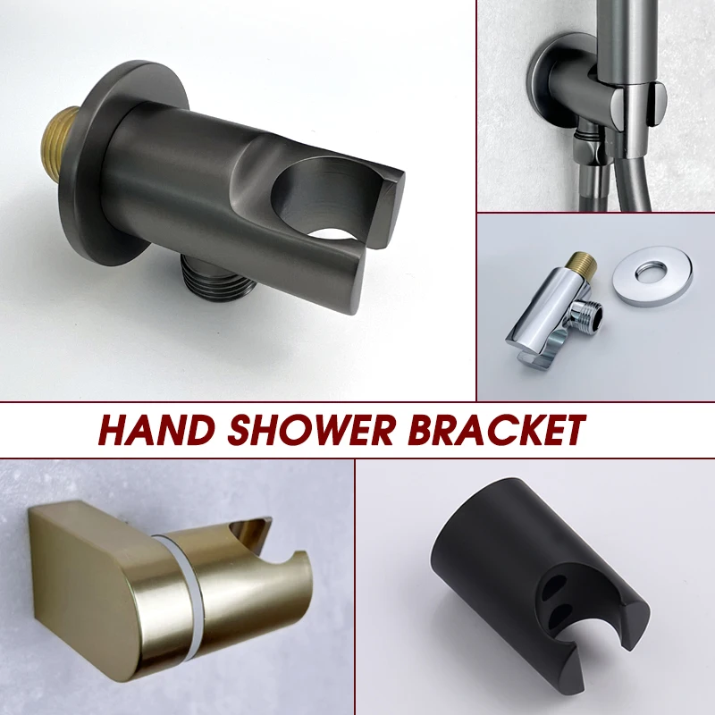 HandShowerBracketBrassHolderwithOutletABSPlasticSwivalPlasticHolderNoOutlet