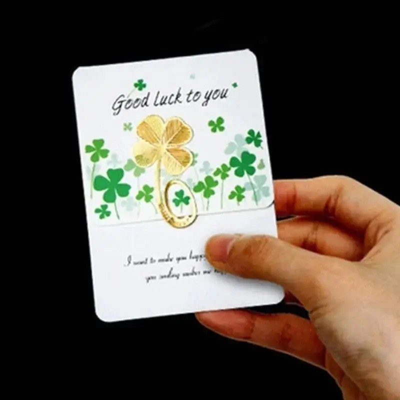 Aesthetic Metal Book Page Clip Metal Bookmark Accessories Student Reading Mark Stationery Four-leaf New Clover Graduation Gift