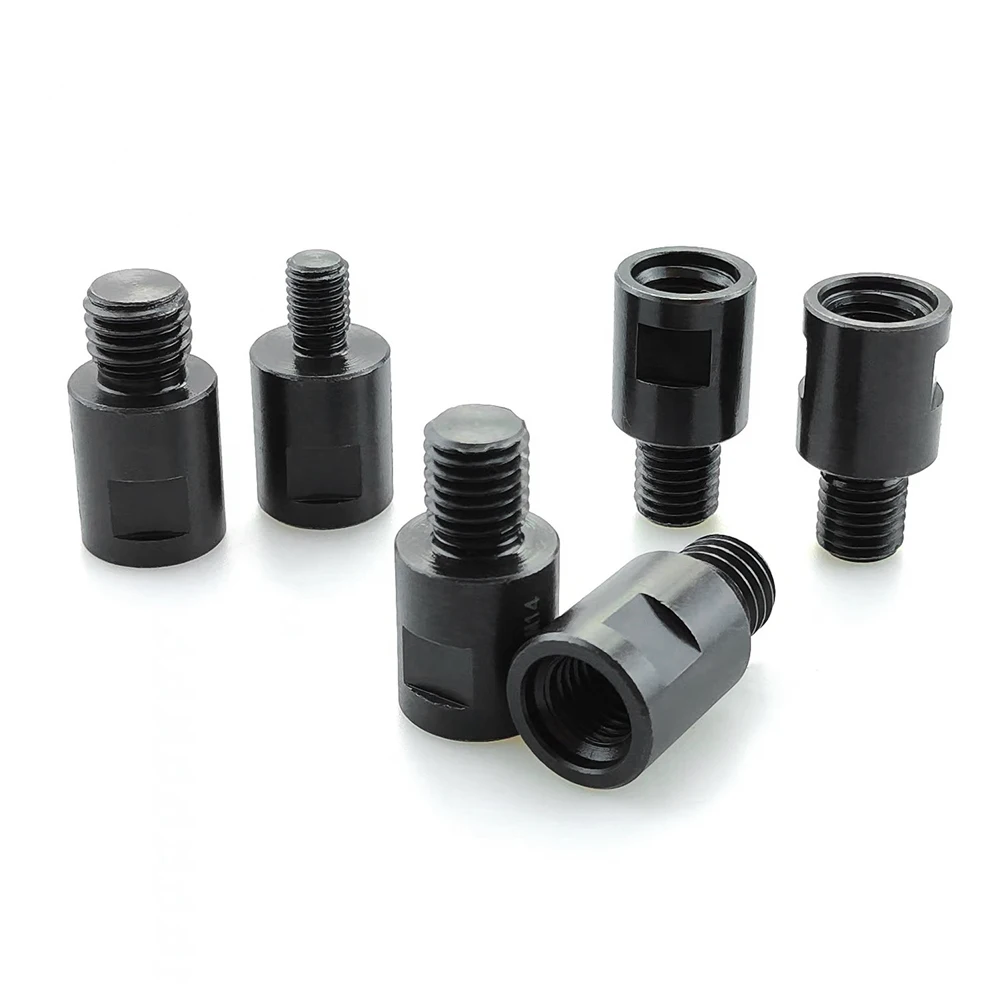 5/8-11 Angle Grinder Extension Shaft Set - 4pc Kit With M14 Adapter, 1/2" Shank Adapter, 42Cr Steel, For Car Polisher & Grinder Tools