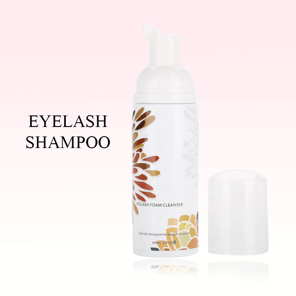 

Eyelash Extension Shampoo Lash Gentle Foaming Cleanser Sensitive Eyes Lash Shampoo for Daily Makeup Remover Oil Free Customized