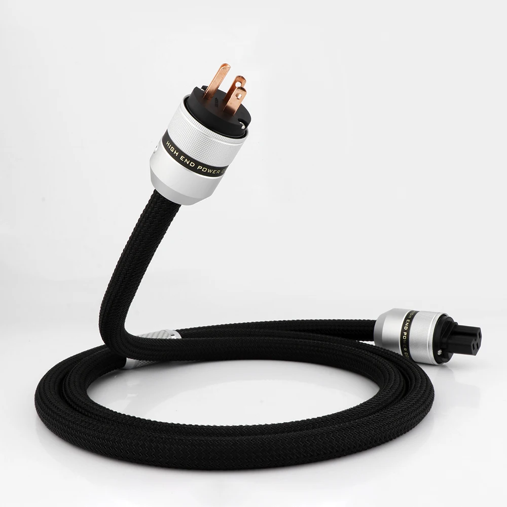 Preffair Hifi Audio Power Cable EU Supply cord hifi power wire