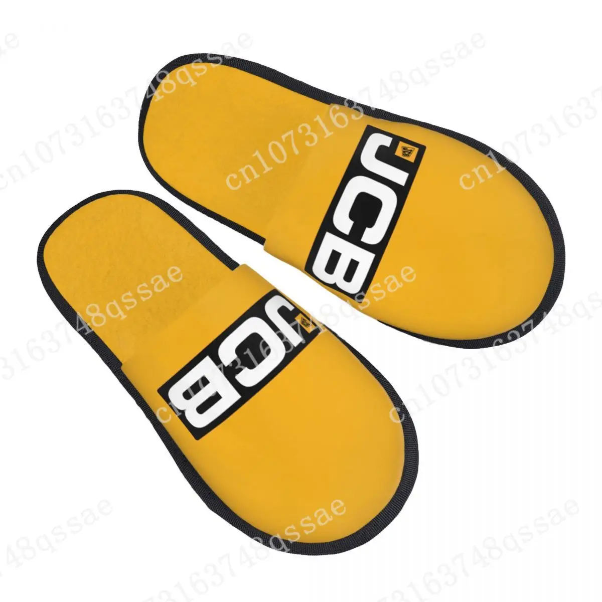 

Мягкие домашние тапочки JCB на заказ с пенным наполнителем с эффектом памяти, женские Уютные теплые Нескользящие тапочки на подошве