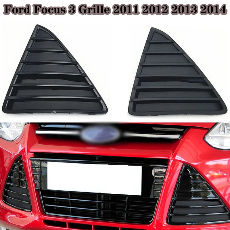 For Ford Focus 3 Grille 2011 2012 2013 2014 Auto Front Bumper Triangle Grill Bm5117k946ae Bm51