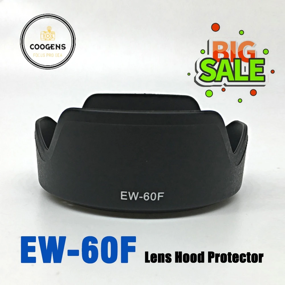 

EW-60F EW60F Lens Hood Protector Cover Bayonet Mount for Canon M5 M10 EF-M M M2 M3 M5 M6 Mark II DSLR Camera Accessories