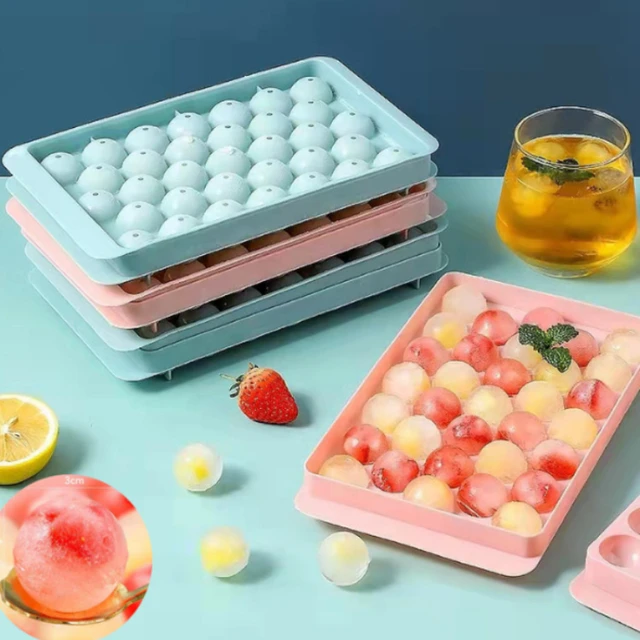 Silicone Ice Tray 3D Round Ice Molds Home Bar Party Use Round Ball Ice Cube  Makers Kitchen DIY Ice Cream Moulds 