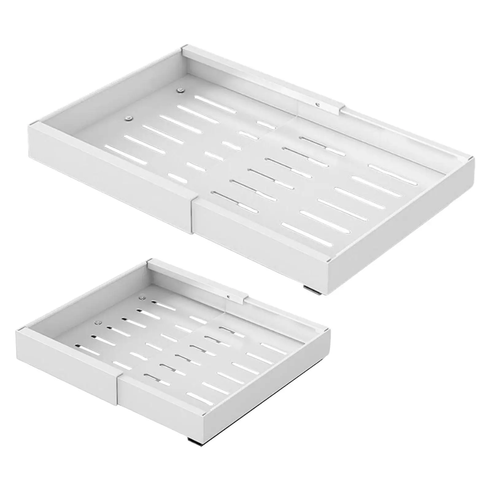 

Expandable Drawer Organizer Pull Out Cabinet Organizer for Bathroom Pantry Under Cabinet Cupboard Small Kitchen Appliances