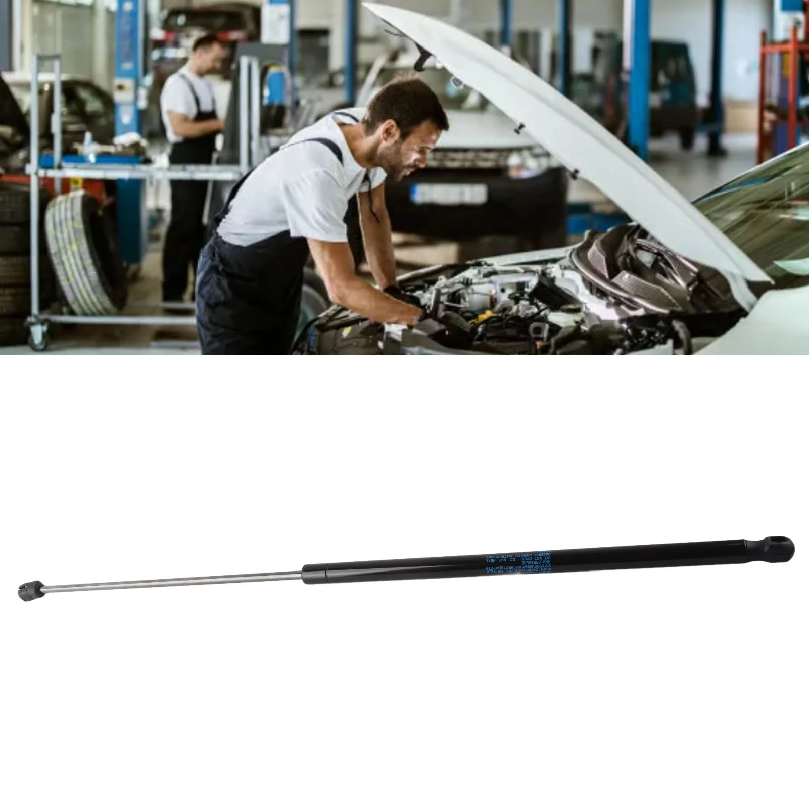 Engine Cover Rod 1K0823359A Hydraulic Hood Support Replacement for 2005 to 2010 Front Hood Support Spring hood spring