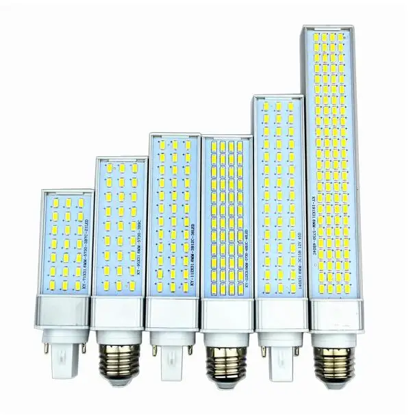 

LED Corn Bulb Lamp Light 5W 7W 9W 12W 15W 25W E27 G24 SMD 5730/5630 Spotlight 180 Degree AC85-265V Horizontal Plug Light