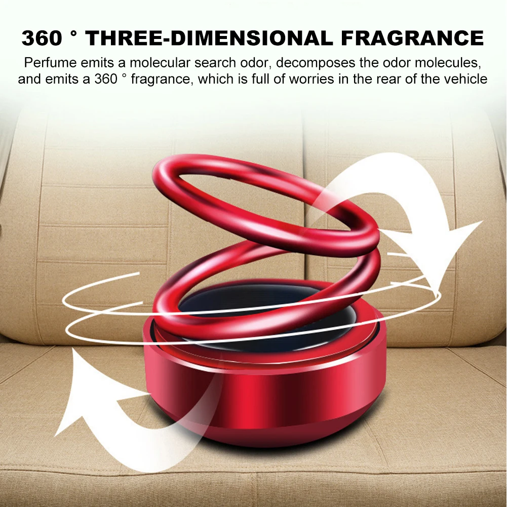 Kinetic Air Freshener Solar Powered Mini Kinetic Aromatherapy Diffuser Car Kinetic Molecular Aromatherapy Diffuser