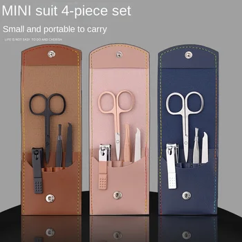 Set tagliaunghie da 4 pezzi per manicure e pedicure, forbici per unghie, regalo per la cura delle unghie dei piedi, pinze di bellezza 1