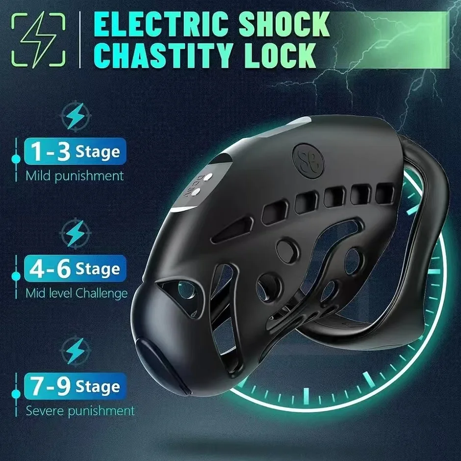 Remote Control Chastity Cage Men's Delayed Ejaculation Penis Ring Vibrating Training Male Punishment Tools Sex Toys Men 18+ penis chastity cage chastity lock sex toy chastity cage accessory penis cock ring