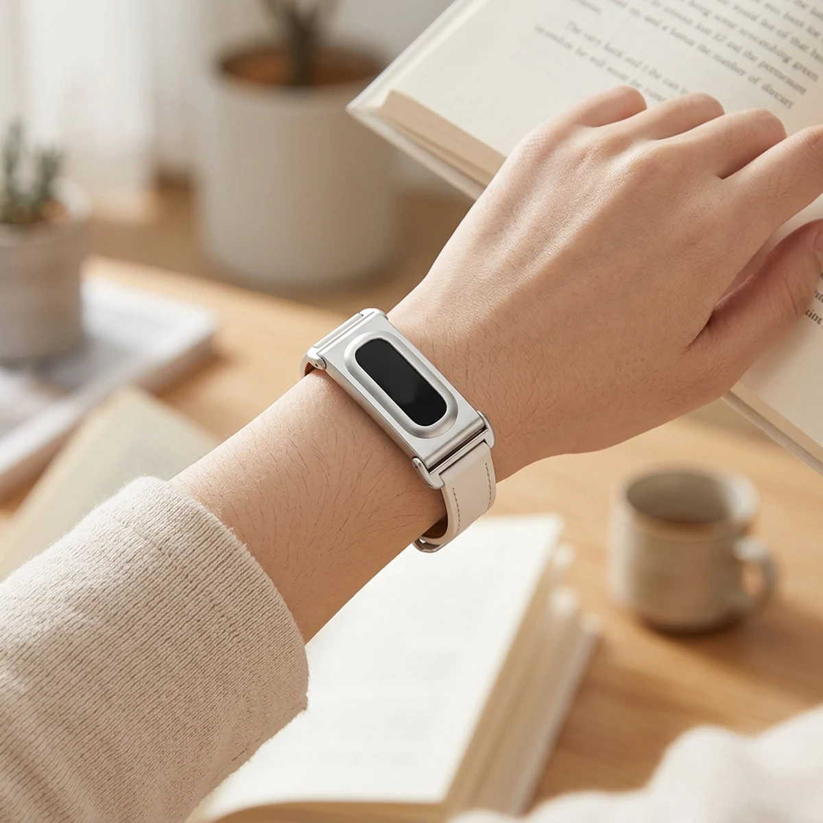 Durable Metal Protective Case with Breathable Microfiber Leather Band - Quick Release Wristband