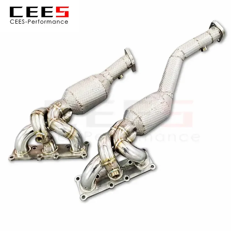 Cees Collettore Di Scarico Downpipe Per Bmw 325/330 E90/E92/E93 2.5L/3.0L 2005-2012 Downpipe Catted Ad Alto Flusso In Acciaio Inossidabile
