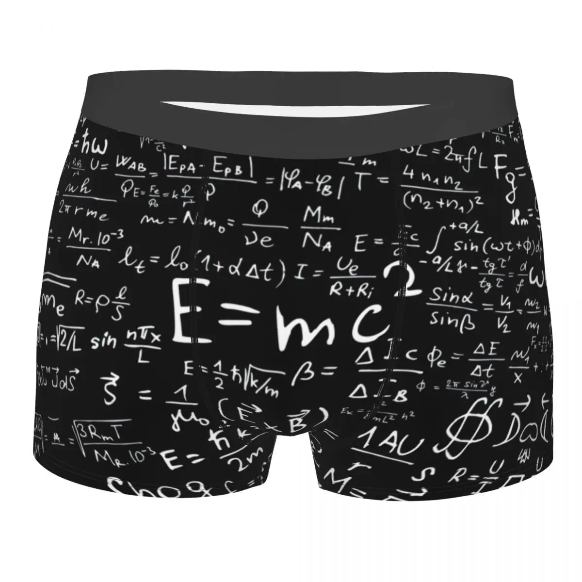 

Custom Physics Equations Underwear Men Stretch Geek Science Math Boxer Briefs Shorts Panties Soft Sexy Underpants For Homme