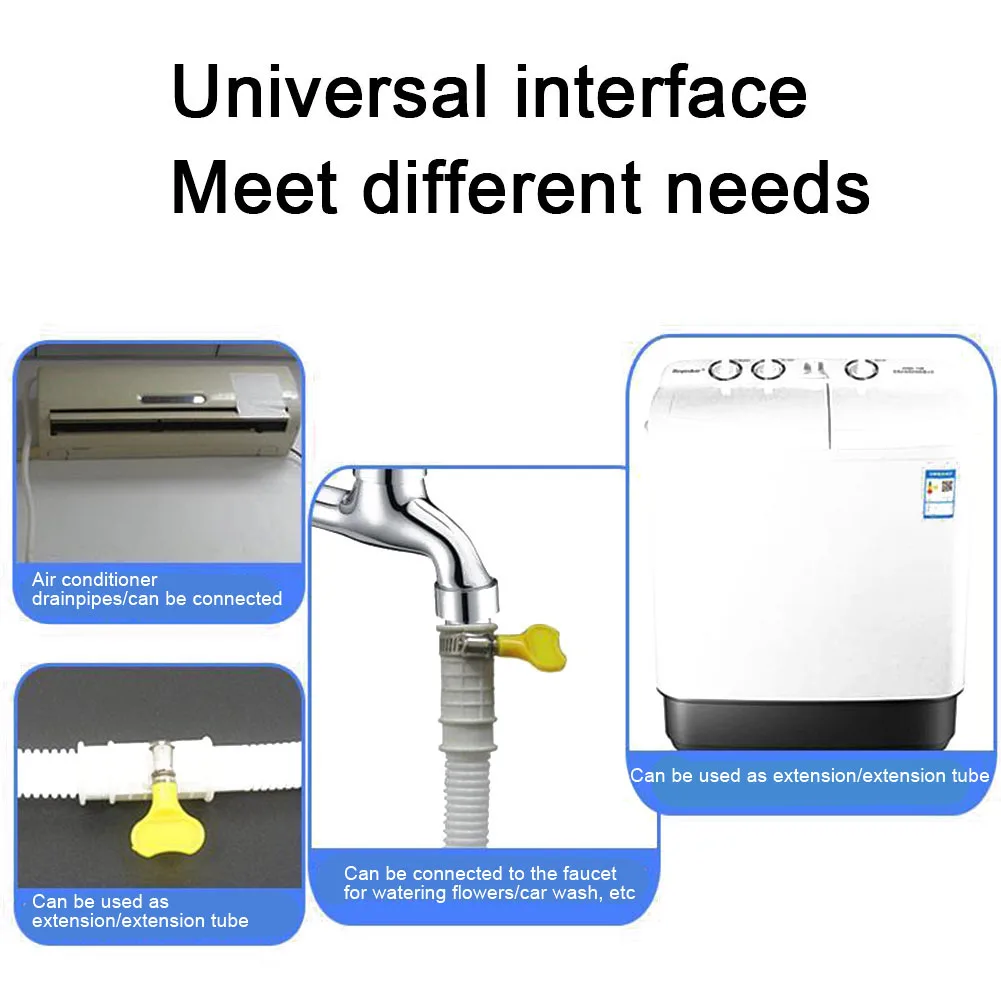 

Portable Hose Washing Machine Water Inlet Hose Air Conditioner Drain Hose Air Conditioning Hose Accessories Household Supplies
