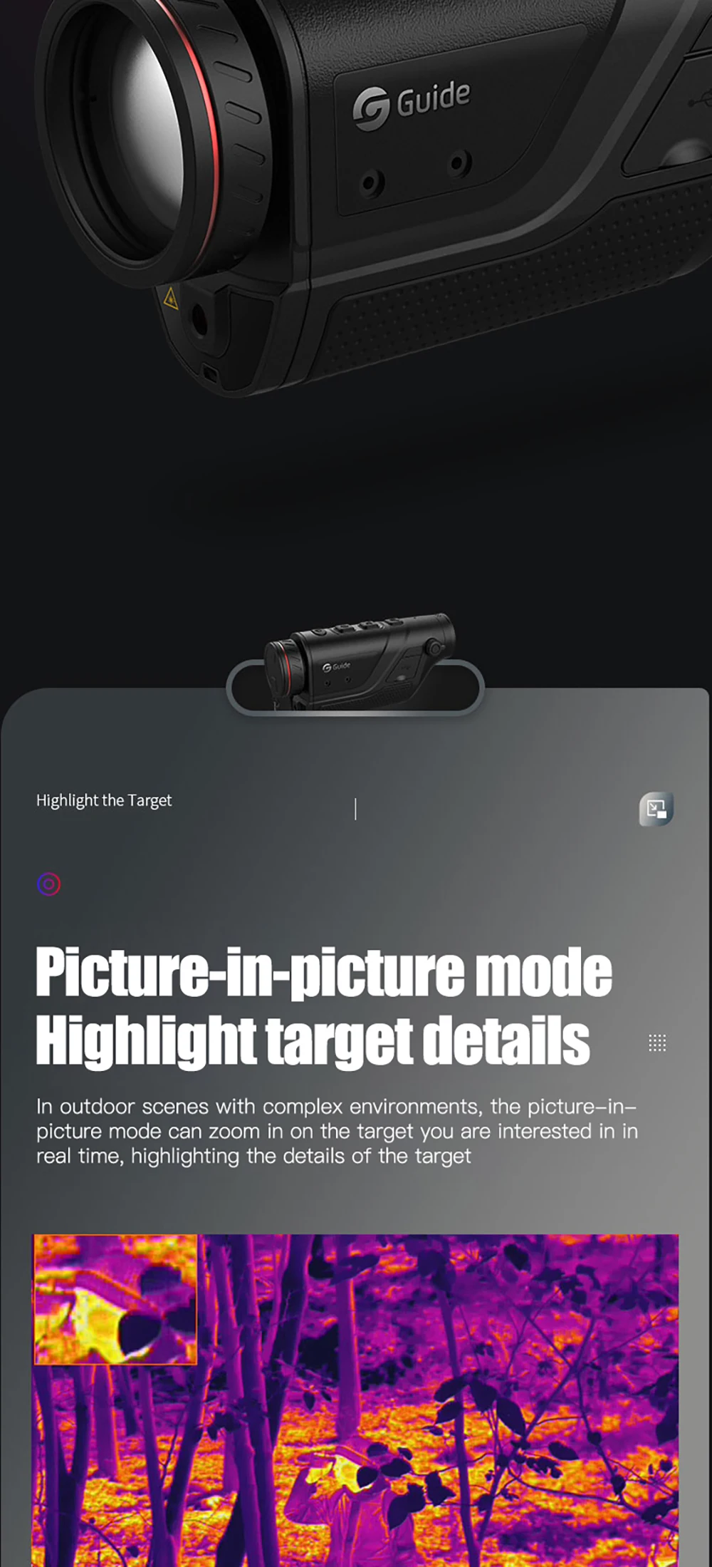 Guide Sensmart Td410 Td420 Td430 Thermal Scope Monocular Night Vision