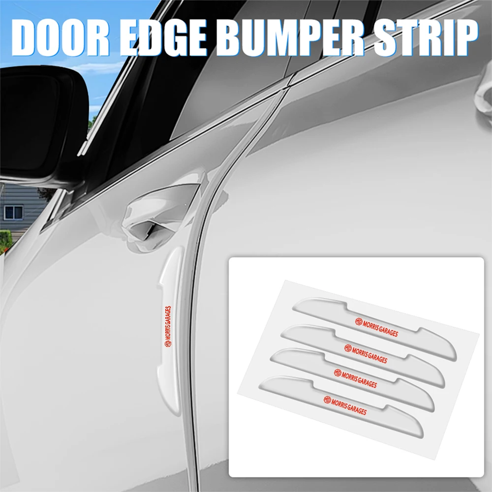 모리스 차고 MG MG3 MG5 MG6 MG7 ZS GT EZS EHS ZT 용 자동차 액세서리 투명 자동차 도어 충돌 방지 보호 장식