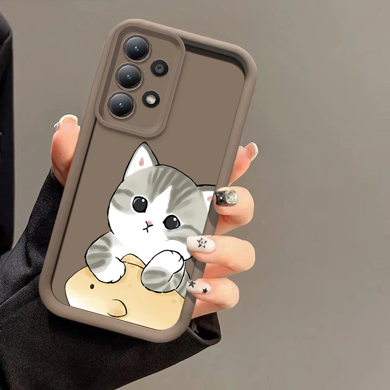 Cute Anime Cat Silicone Soft Phone Case Cover