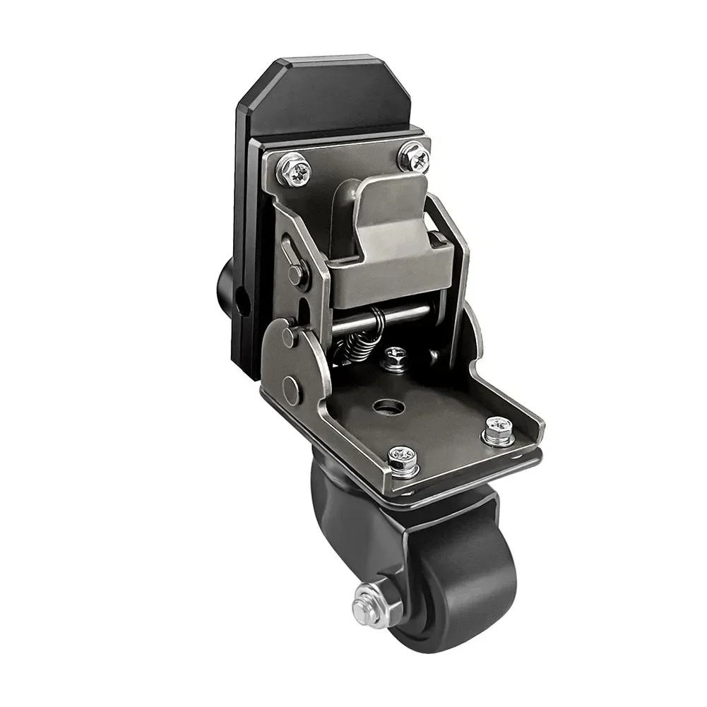 Heavy Duty Wheels Caster Wheel Kit 200 Lbs Load Capacity Effortless Mobility Ergonomic Design Foldable Mechanism