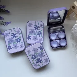 Korean Beauty Travel Contact Lens Case Set - Purple (C 1pcs)