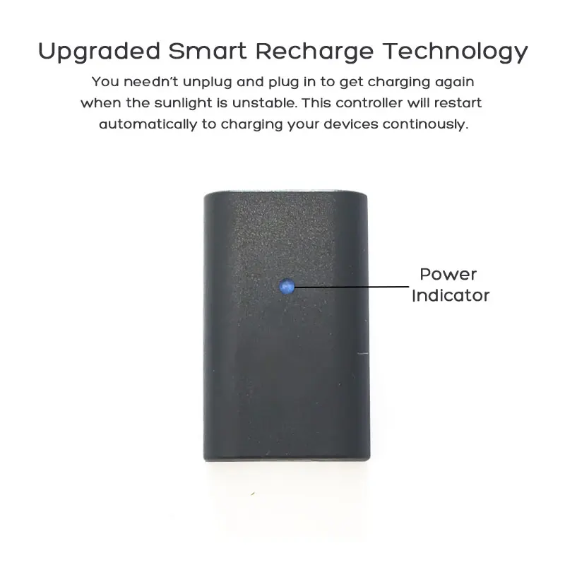 Upgraded Restart Charge Automatical Solar Controller 5V 2A(Max.) USB Voltage Stabilizer Solar Panel Inverter Battery Regulator