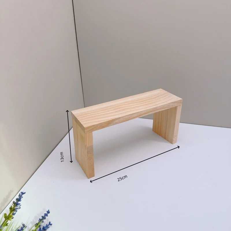 Elegant Wooden Display Risers for Crafts, Jewelry, and Collectibles