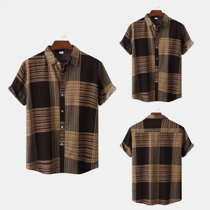 SZYL-Autumn and Winter New Popular Ethnic Print Shirt Men's Long-Sleeved Shirt MenCS119