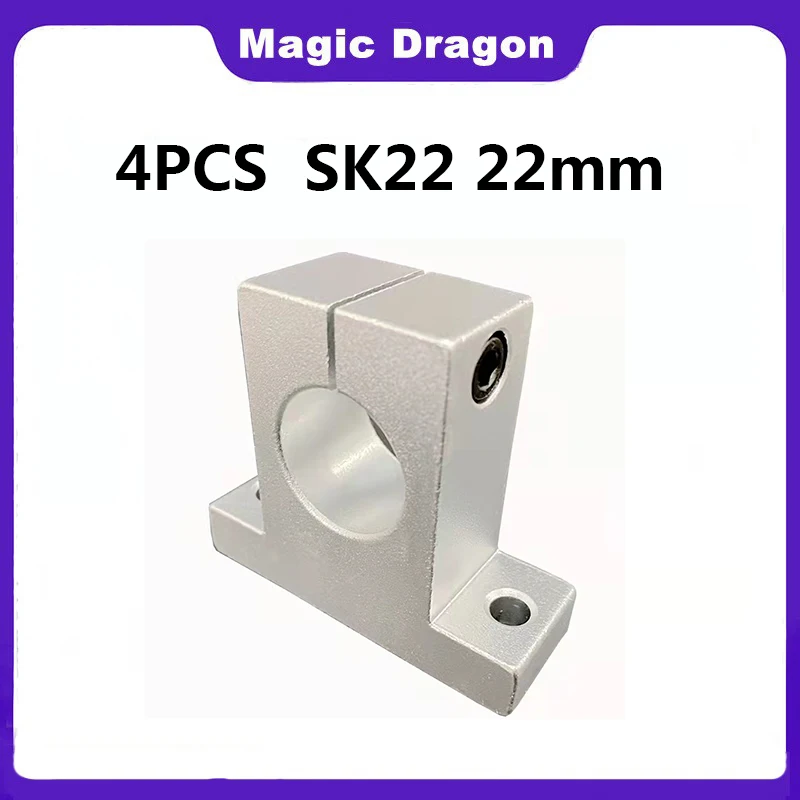 Diâmetro Interno 22 mm Suporte do Eixo Ferroviário Rolamento Linear Xyz Mesa Cnc Roteador Sk22 Alta Qualidade Peças Sk22