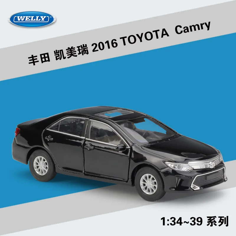 

WELLY 1:36 2016 TOYOTA Camry литая металлическая модель автомобиля, Игрушечная модель автомобиля из сплава с функцией оттяжки для детей Gfit B129