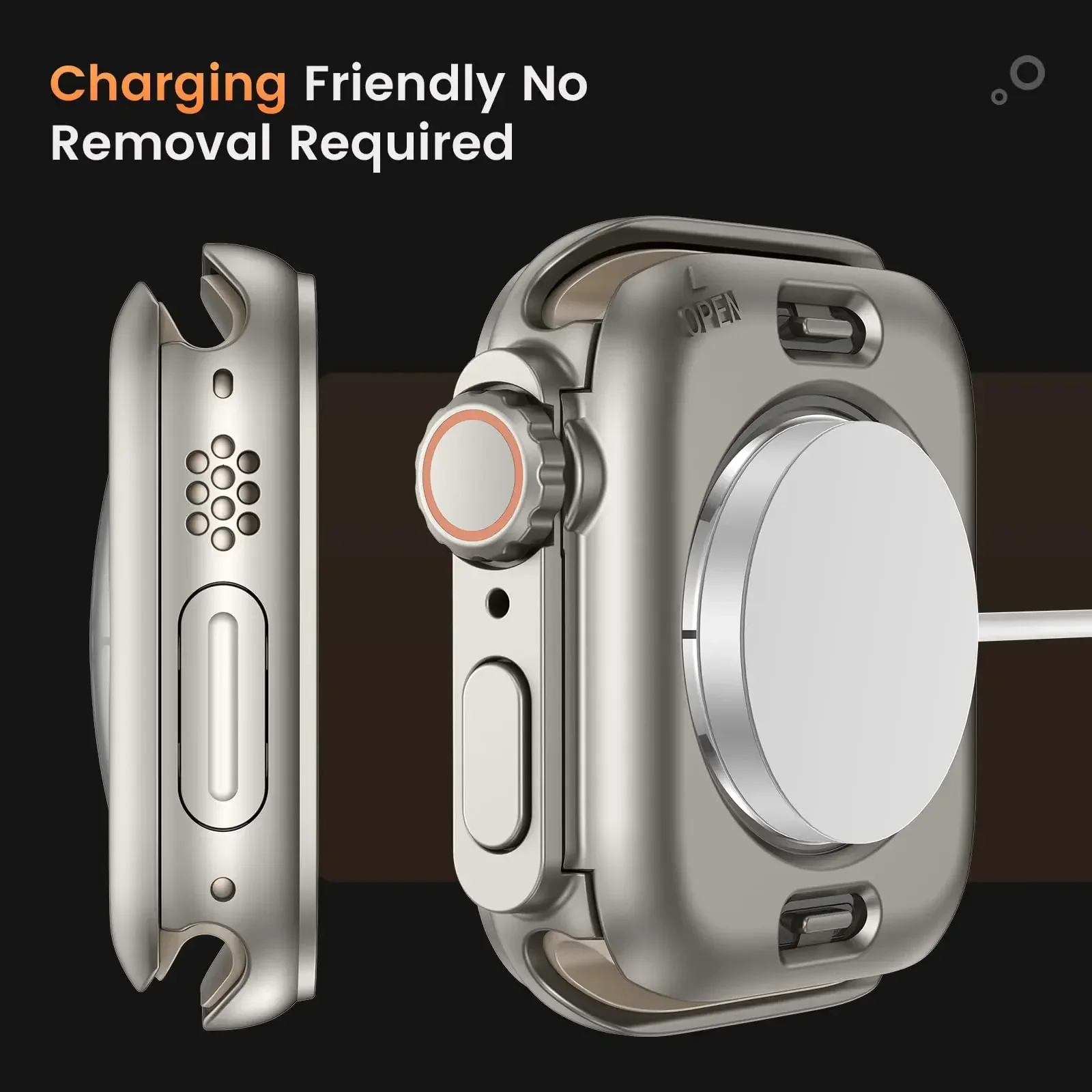 Tempered Glass+Cover For Apple Watch case 46mm 42mm 45mm 44mm 41mm 40mm Screen bumper Protector for iwatch serie 10 9 8 7 6 SE 5 3