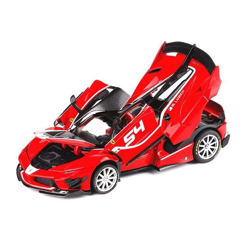 Bburago 1:32 Ferrari FXXK EVO Supercar Alloy Car Toy Car Metal Collection Model Car Sound and light Toys For Children 5