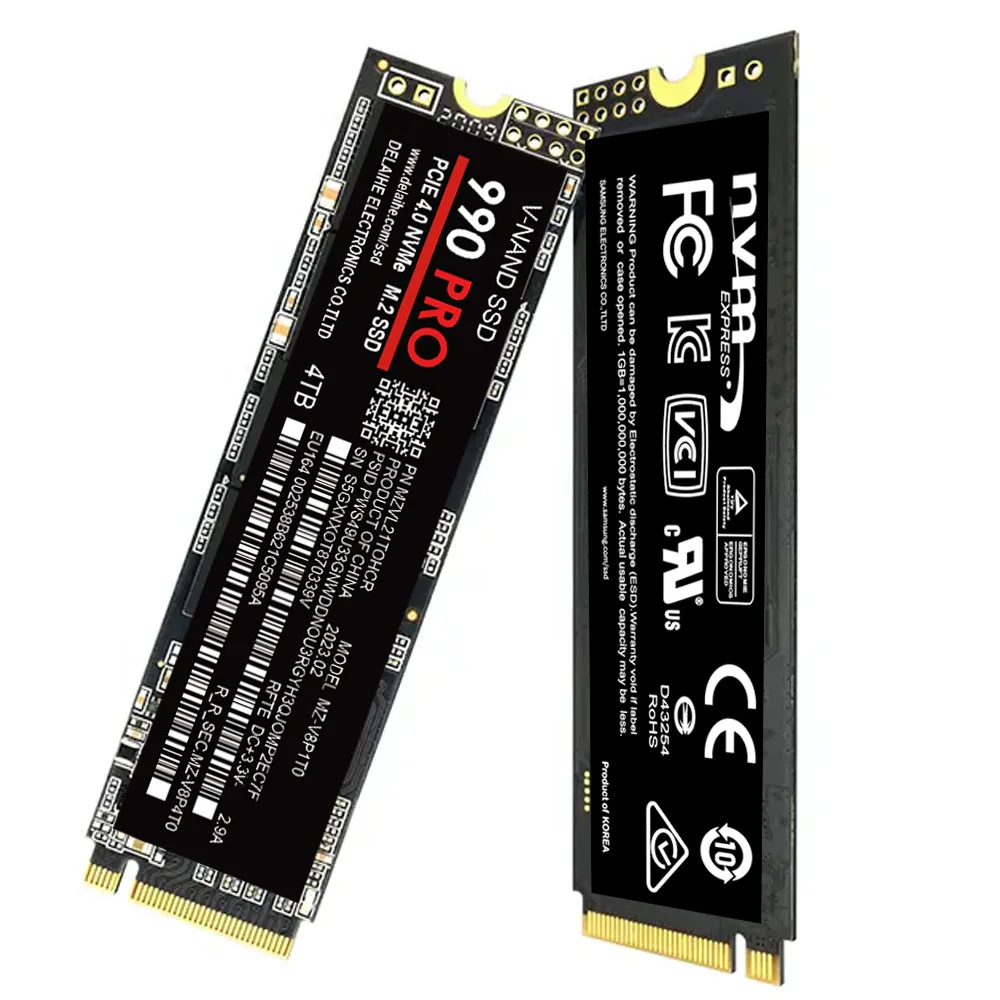 SSD  990 PRO PCIe 4.0 NVMe 4.0 M.2 2280, 1TB 2TB 4TB SSD, Ʈ PC PS4   ָ Ʈ ϵ ̺