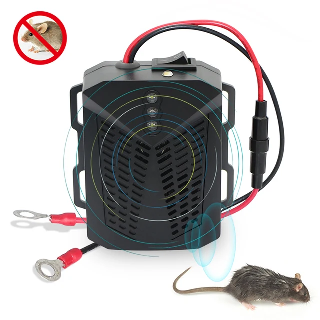 Elektronikus Ultrahangos Járművek Állati Visszatelepítő Egér Expeller Alacsony Teljesítményű Autómotor -Rekesz Csótány Tartsa Távol A Rágcsálót - Image 5