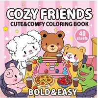 Halloween Spectre Coloring Book COZY&FRIENDS Coloring Book for Adult and Teen Featuring Adorable Creepy Creatures Painting Gift 1