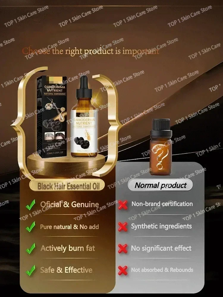Anti Gray  Hair Serum  White To Black Natural Repair Product 1 5