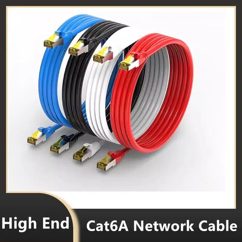 RJ45 CAT6A SFTP Network Patch Cord 10G Shielded LSOH Ethernet Cable Cat 6A For laptop Router Modem Internet RJ 45 Lan Wire 5m