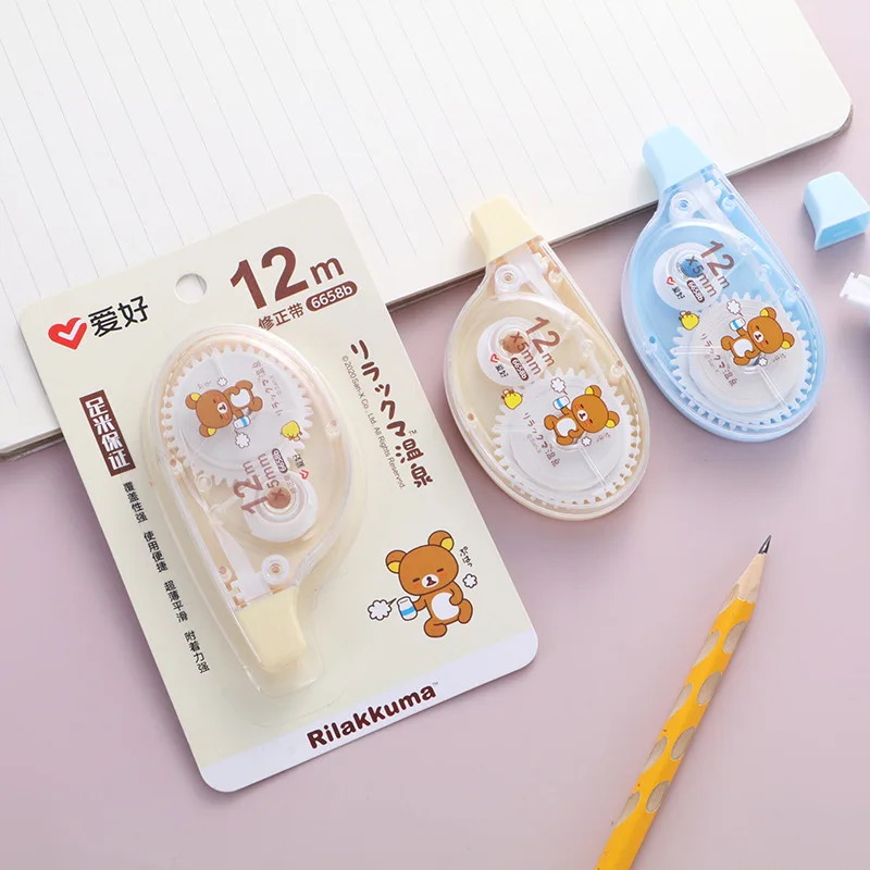 12 Meter Kawaii Rilakkuma Cartoon White Out Correction Tape Corrector
