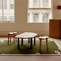 French Retro Living Room Decoration Carpet Light Luxury Rugs for Bedroom Home Study Washable Floor Mat Fluffy Soft Bedside Rug 2