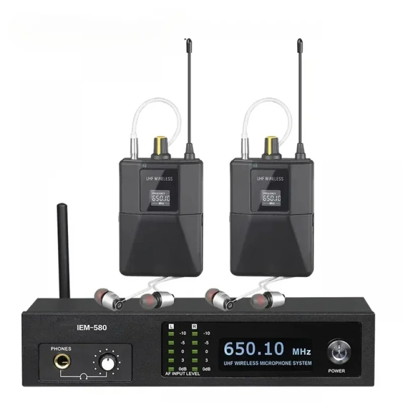 

IEM580 Professional UHF 2 канала, 160 футов. Работа, беспроводная система ушного монитора