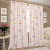 Window Kitchen Curtains for Living Room 2 Pieces Blackout Curtains Door Curtain Ballerina Girl Partition Bedroom Decoration Home 2