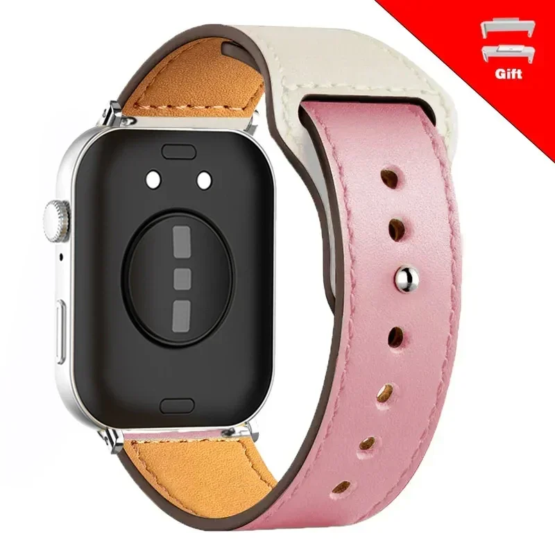 Premium Leather Smartwatch Band - Elegant Replacement Wristband Strap Accessories
