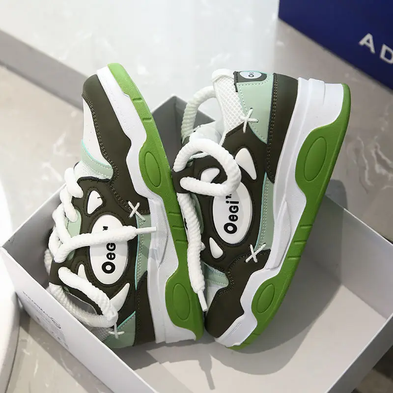 2024 Spring and Autumn New Style Niche Bread Women's Super Popular Ins Trendy All-Matching Sports and Leisure Platform Dad Shoes