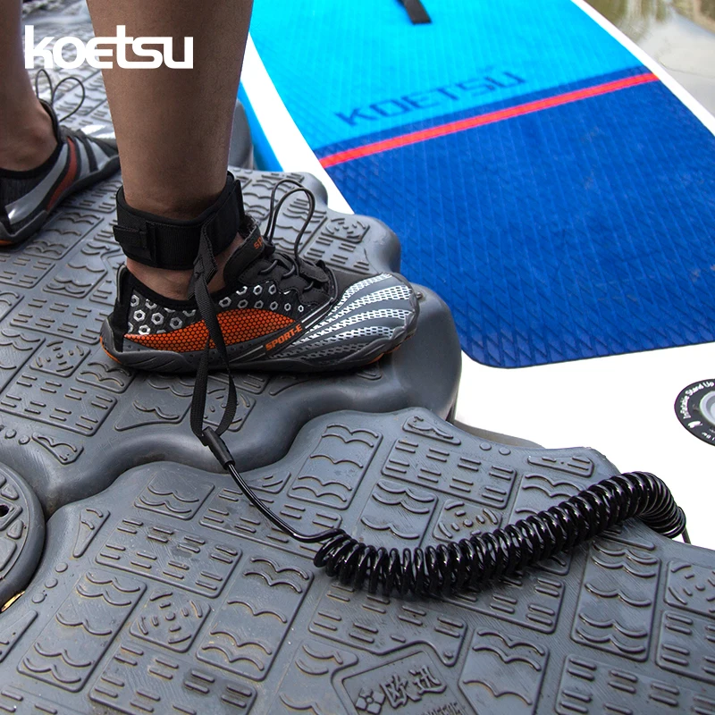 KOETSU Sup Board Accessories Foot Rope Safety Leash 5mm Adjustable TPU Material  Stand Up Paddle Board Surfing For Surfboard