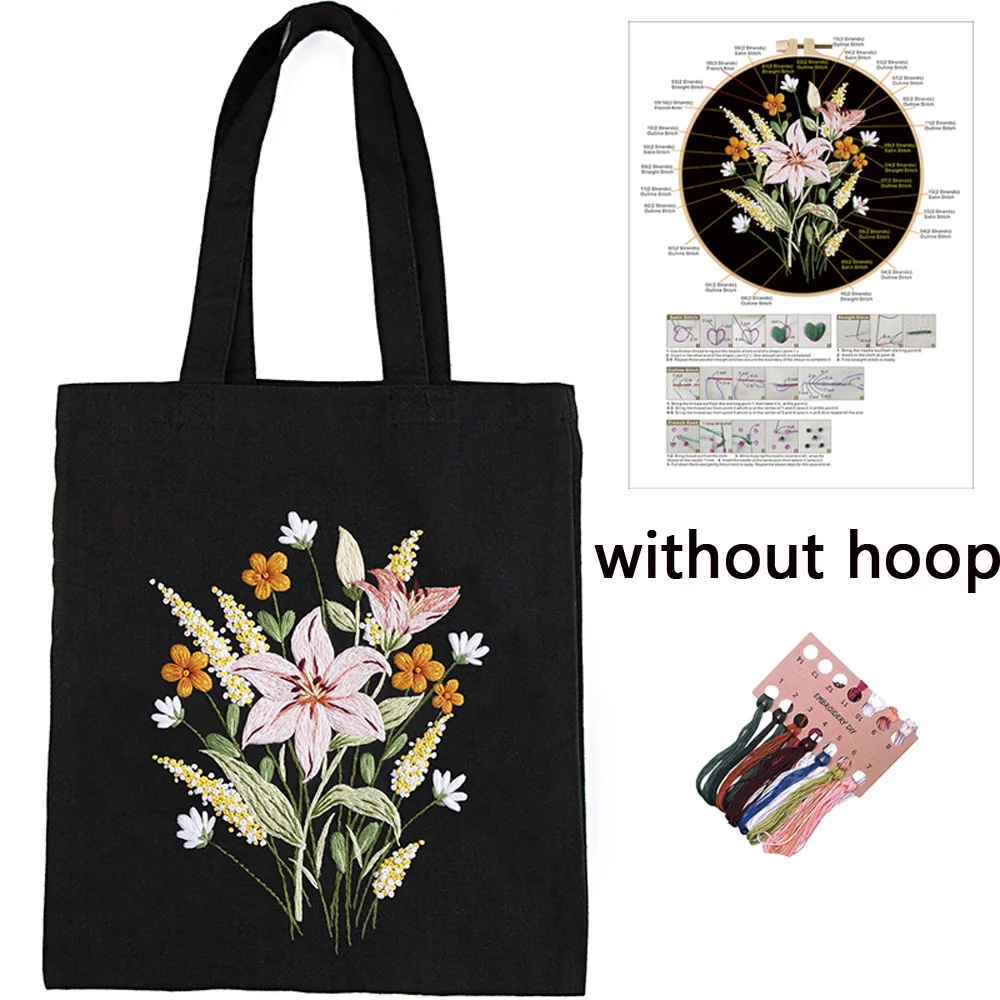 Beginner Embroidery Tote Kit 3