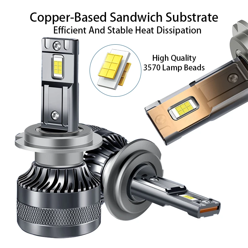 2PCS R10 H4/H7/H1 LED Headlamp Bulb 30W 4600LM Super Bright High Quality Car Lights for Car Repair Durable LED Bulb Light