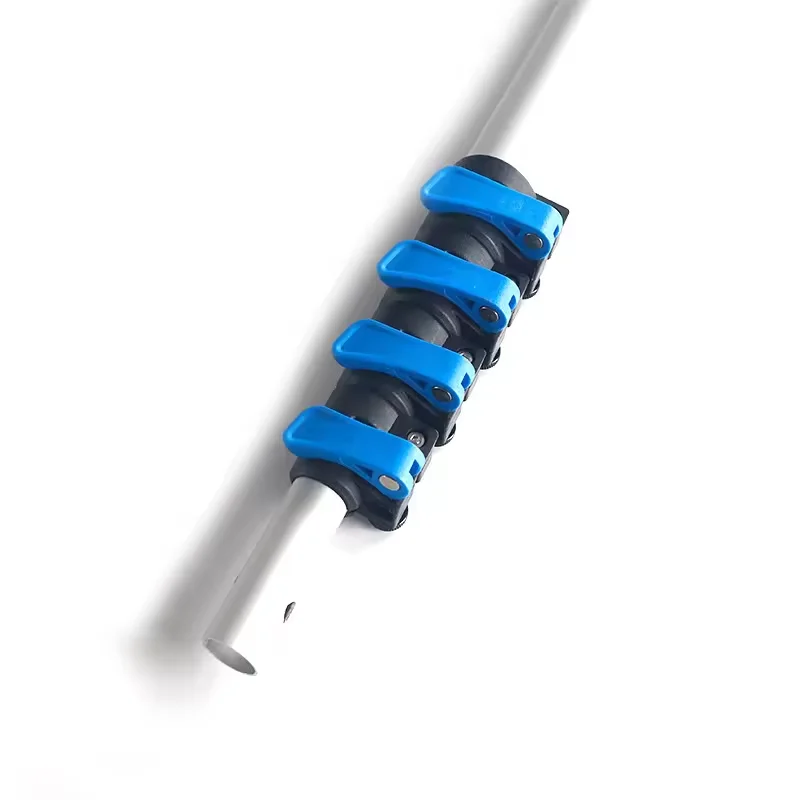 telescopic pole aluminum telescopic pole with spring button lock