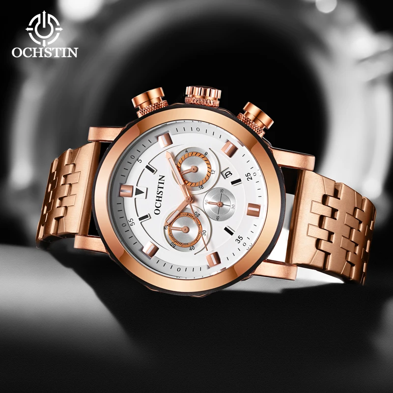 OCHSTIN Promotional 2024 Original Series Multi functional Quartz Movement Waterproof Watch Business Luxury Men's Quartz Watch
