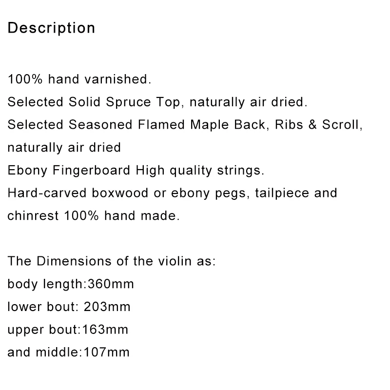 Andrea Amati 1560 Violin Copy! ! Antique Oil Varnish Case Bow!Professional Violin 4/4!Fine Tone! Handmade Violin!